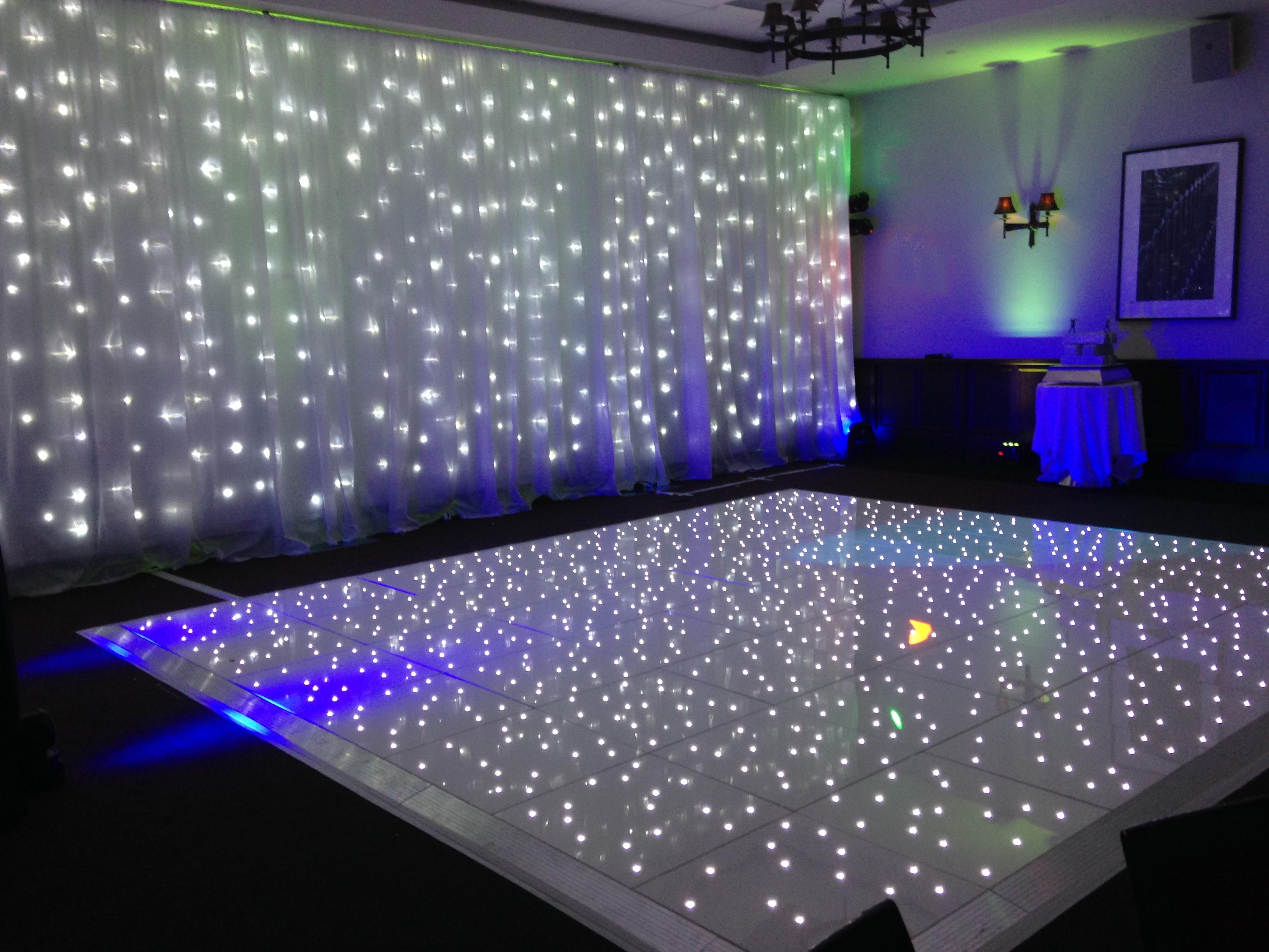 18ft X 18ft White Led Starlit Twinkle Dance Floor Lizard Events Ltd