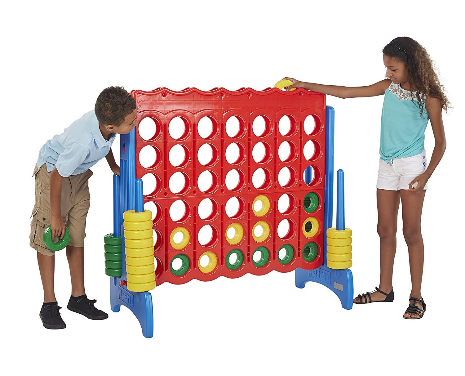Gaint Connect 4 Game Fun Outdoors Kids Party Family Toy UK 