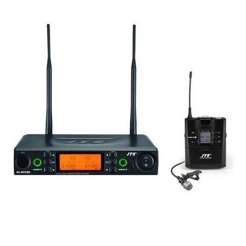 JTS Twin Lapel Set - Dual Channel Wireless Lapel Microphone System - JTS RU-8012DB