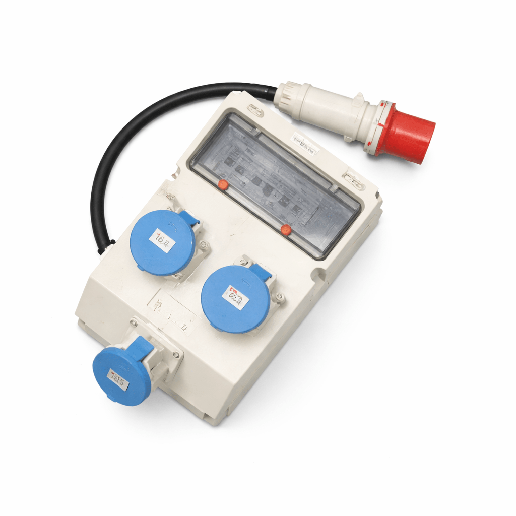 63a Three Phase Distribution Box - 1 x 63a 3 Phase In - 3 x 32a 1 Phase Out