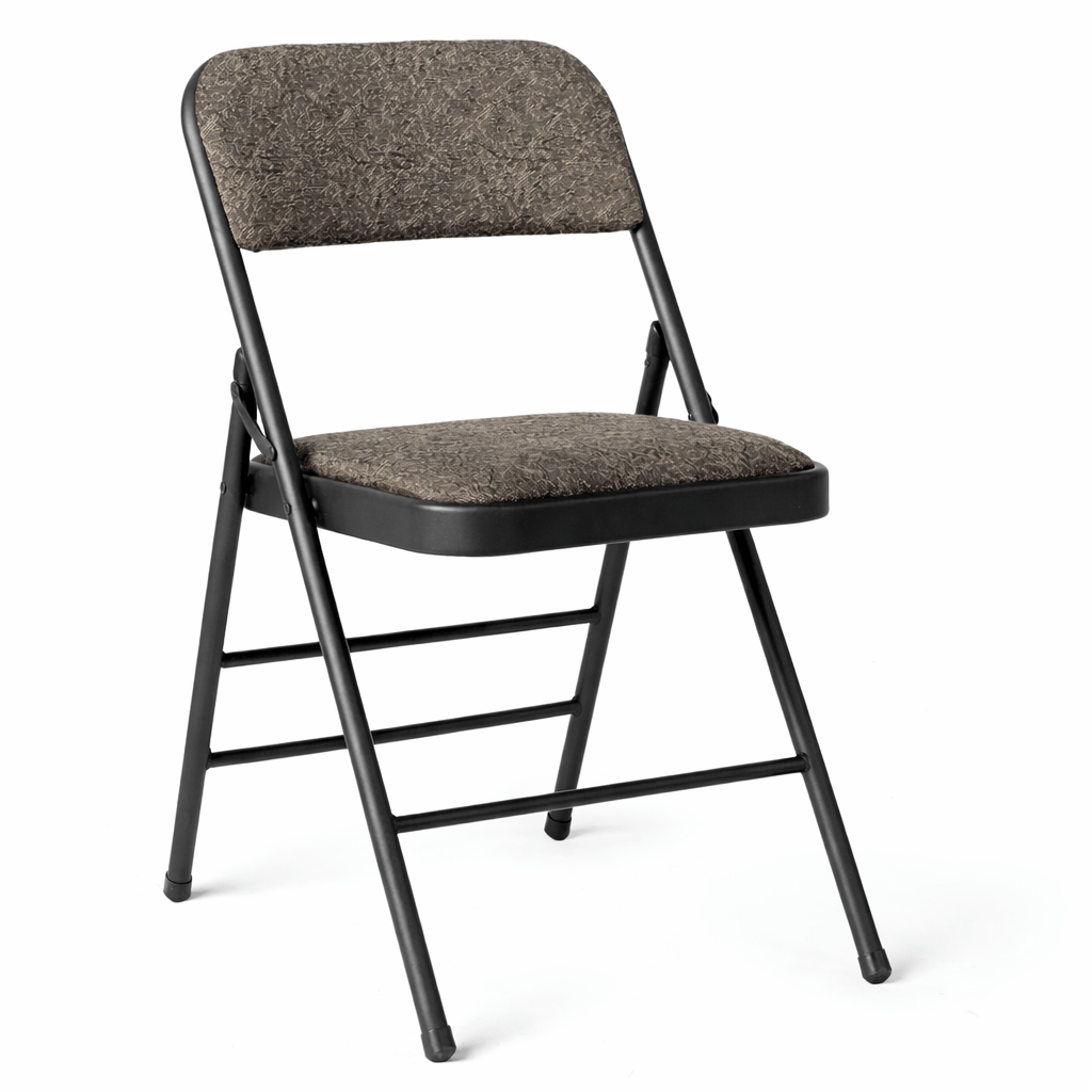 Metal Folding Chair Fabric Padded Seat