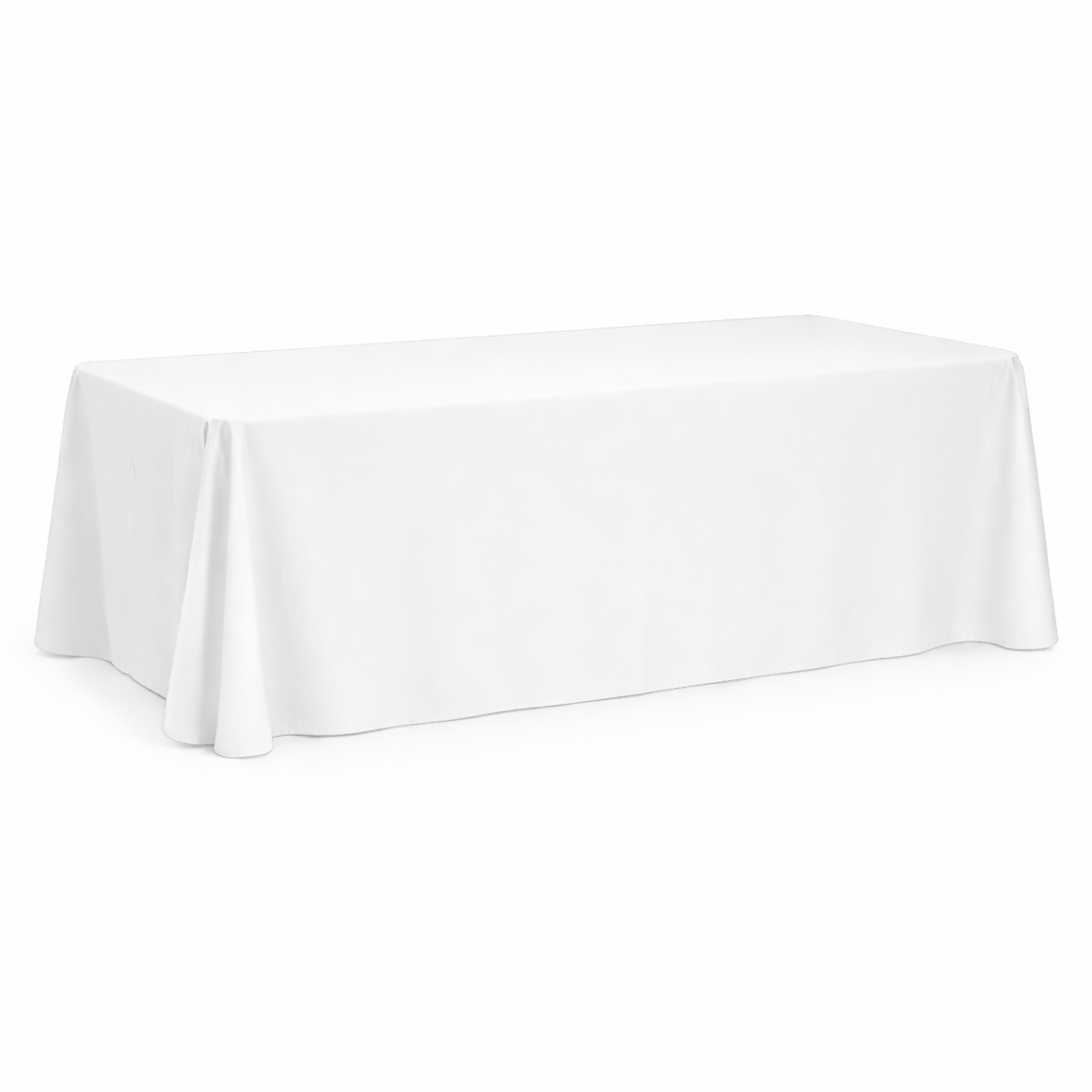 White – 90" x 90" Square Banqueting Tablecloth